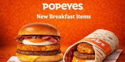 Popeyes Breakfast Roll and Wrap